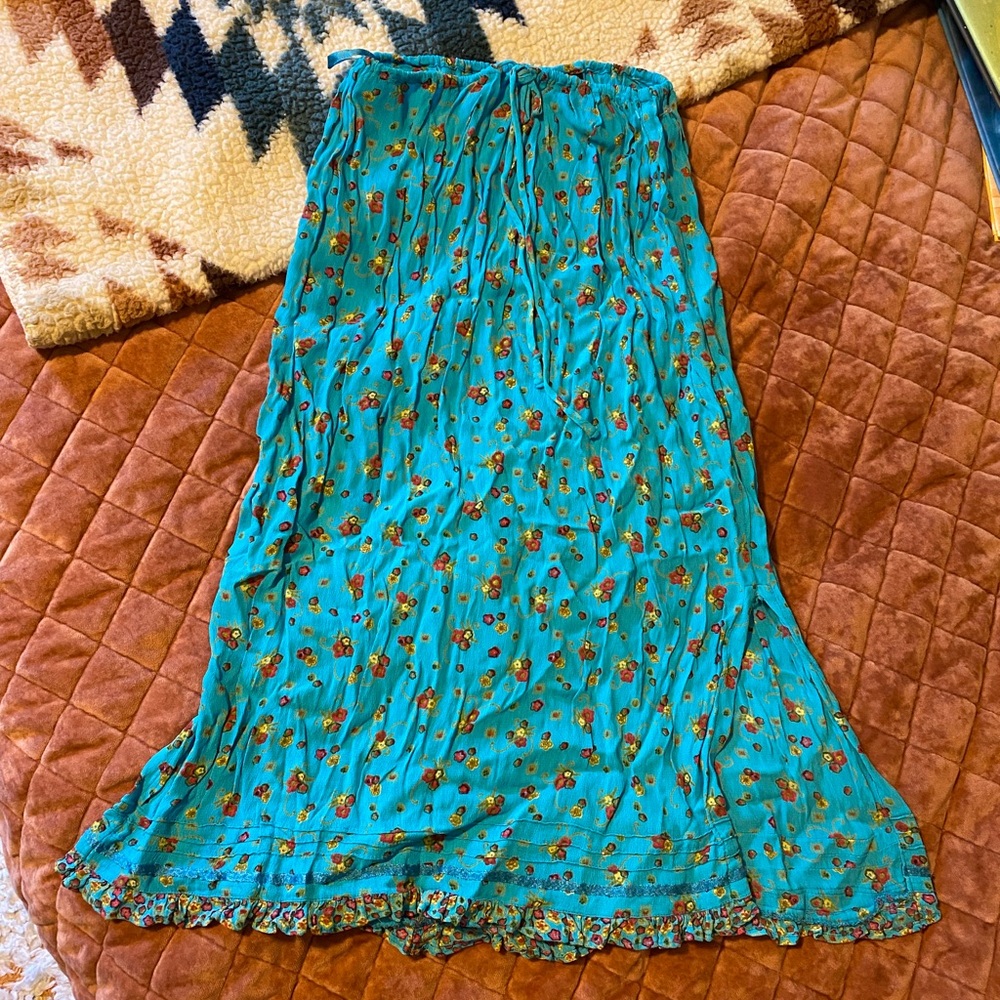 Vintage y2k Angie blue Ditsy floral Fairycore skirt